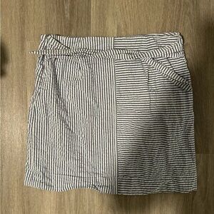 Vineyard Vines Blue and White Wrap Mini Skirt